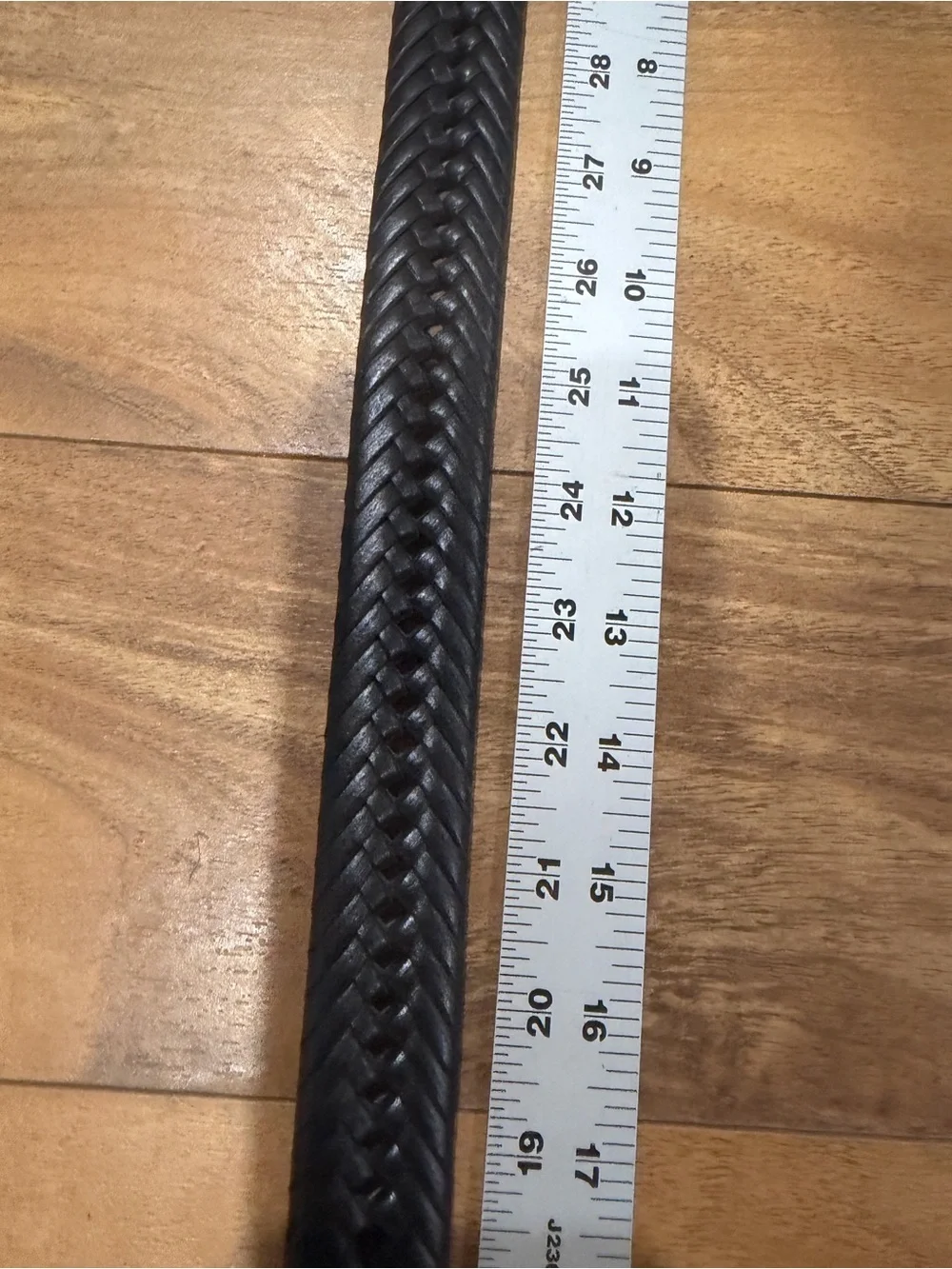 Braided Black Leather Belt Women’s Men’s Casual Adjustable Woven Waist Belt
